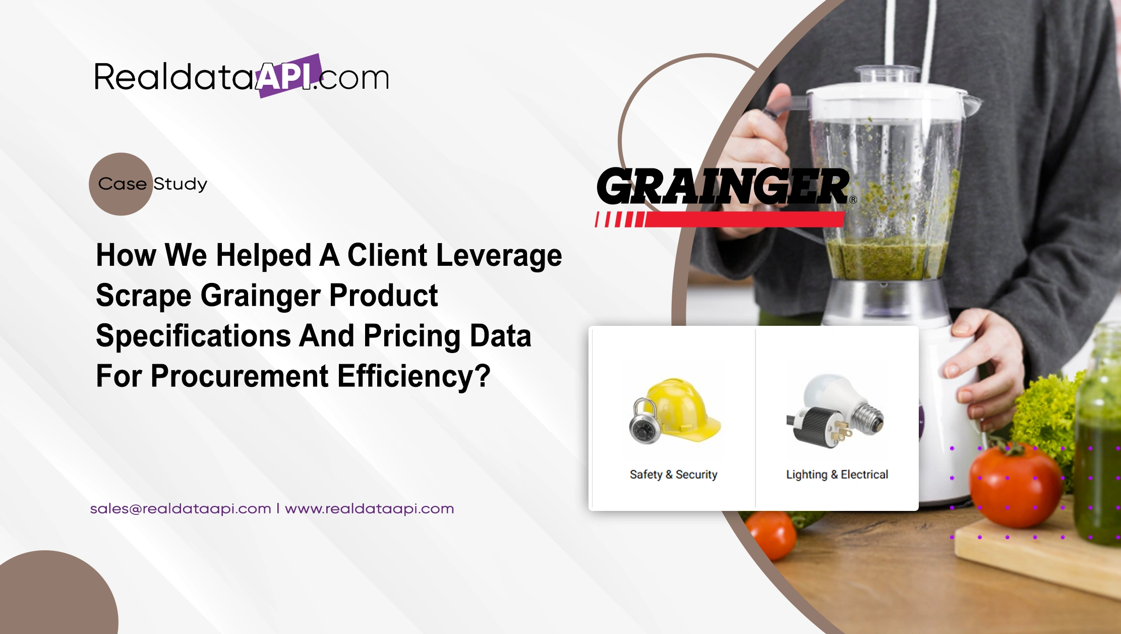How We Helped A Client Leverage Scrape Grainger Product Specifications And Pricing Data For Procurement Efficiency